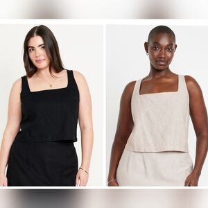 Old Navy Women's Tank Tops - Black and Tan